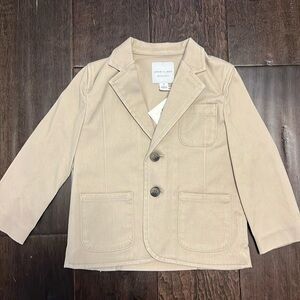 NWT Janie and Jack Toddler Boys Khaki Blazer!